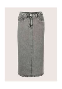 MADELEINE - Jeansrock mit verzierten Taschen - grey
