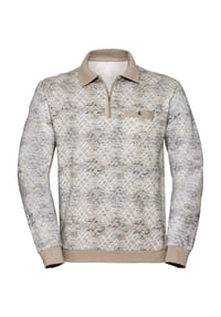 Witt - Langarm-Poloshirt - khaki-bedruckt