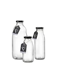 Ritzenhoff & Breker Milchflaschen-Set Mara 3er Set transparent - MARA - transparent