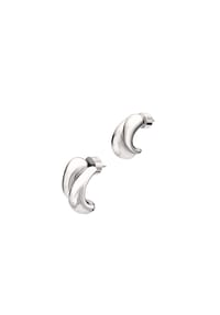 EMPORIO ARMANI ICONIC TREND - Emporio Armani Damen-Creolen aus silberfarbenem Messing, EGS3342040 - Silber