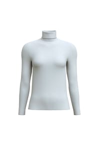CALIDA - Damen Langarm-Shirt mit Rollkragen Second Skin - autumn bark melé