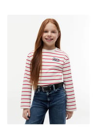 TOMMY HILFIGER - Langarmshirt, Baumwolle, für Kinder - XLG  RED