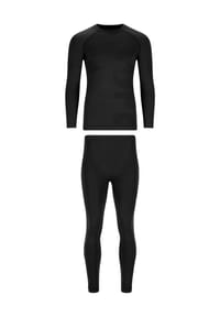 SLOPE® - Funktionswäsche (Set, 2-tlg.) Nuni mit atmungsaktiver Eigenschaft - 1001 Black