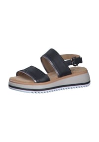 s.Oliver - Leder Sandalen - Schwarz