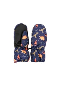 maximo® - MINI BOY-Thermofausthandschuhe "Dinos" Daumen, Reißverschluß, Thinsulate - navy/multicolor