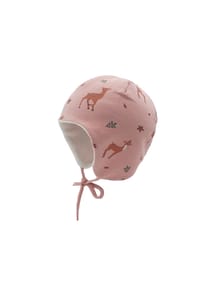maximo® - MINI GIRL-Inkamütze Reh Bindeband, Fleecefutter - rosa taupe