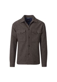VENTI - Herren Hemdjacke uni - Blau
