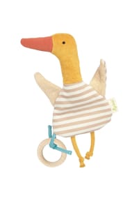 sigikid® - Knister-Schnuffeltuch mit Buchenholzring Green , für Babys und Kleinkinder - mehrfarbig