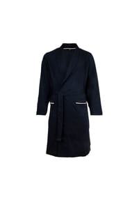 BOSS - Herren Bademantel - Robe, Morgenmantel, Baumwolle, Logo - 001  BLACK