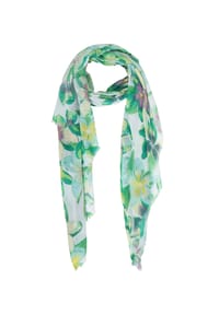 MANGUUN - Schaltuch, Fransen, für Damen - GREEN ORIGINAL
