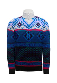 RUSTY NEAL - Strickpullover mit winterlichem Muster - Schwarz