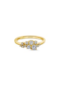 MONCARA - Damen Ring, 585er Gold, 11 Diamanten, zus. ca. 0,50 Karat - Gelbgold