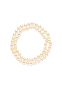 Luluandjane - Damen Kette aus Muschelkernperle in Apricot mit Muschelkernperle - apricot