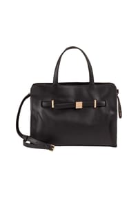 DuDu - Umhängetasche Leder 32 cm - schwarz