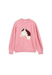 S.Oliver Red Label - Strickpullover, Rippblende, für Kinder - 4183  LILAC/PINK