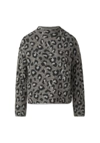 s.Oliver BLACK LABEL - Strickpullover, Stehkragen, für Damen - 98X2  GREY/BLACK