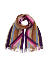collezione alessandro® - Winterschal Farbstreifen in modischen Farben, Made in Italy - multi