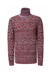 RUSTY NEAL - Pullover mit angesagtem Karo-Design - Khaki