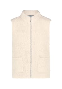 BETTY BARCLAY - Strickweste mit Stehkragen - Beige