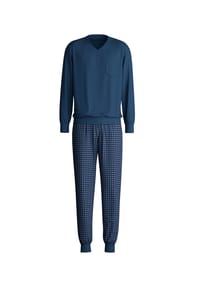 CALIDA - Herren Bündchen-Pyjama Relax Streamline - 432 GLACIER LAKE