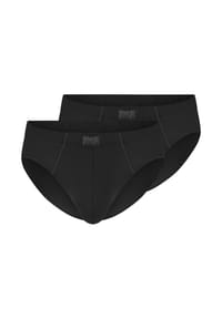 mey - Mini Slip / Unterhose 2er Pack Softball - Beige / schwarz