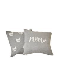 LOBERON - Kissenhülle 2er Set Solviana grau/creme - 
