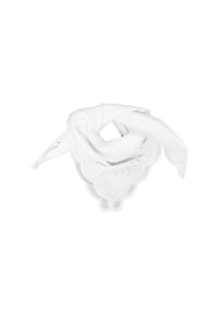 MANGUUN - Quadratisches Tuch, Lochstickerei, für Damen - WHITE ORIGINAL
