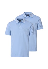 CASAMODA - Poloshirt 2er Pack Basic - Blau