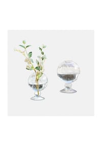 LOBERON - Vase 2er Set Novalio klar - klar