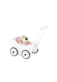 Pinolino® - Trixi Puppenwagen inkl. Bettzeug - Lauflernhilfe aus Holz - 