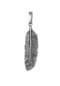 KUZZOÍ Anhänger Herren Anhänger Feder Symbol Boho Style 925 Silber Bild 2