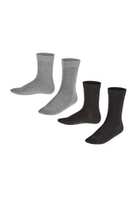 FALKE - Happy Socken, 2er Pack, für Kinder - 0050 LIGHT GREY