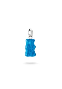 Thomas Sabo - Charm-Goldbären-Anhänger in Blau Connect - silberfarben, blau