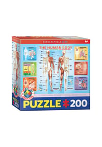 eurographics - Puzzle Der menschliche Körper, 200 Teile, 48 x 33 cm - 