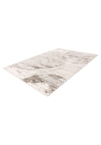 Kayoom - Wohnzimmer Teppich – Kurzflorteppich Chalk 325 in silber - beige - silber - beige