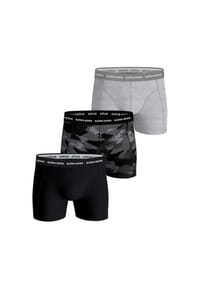 BJÖRN BORG - Herren Boxershorts 3er Pack - Pants, Cotton Stretch, Logobund - schwarz/grau/camouflage