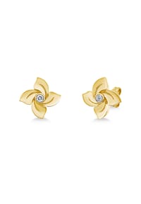 VANDENBERG - Damen Ohrstecker, 585er Gold, 2 Diamanten zus. ca. 0,10 Karat - Gelbgold
