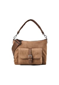 Marc O'Polo - Schultertasche Leder 28 cm - burnt coffee