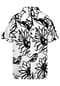 BICALLA Blusen-Shirt mit Blüten-Print in Weiß/Schwarz Bild 2