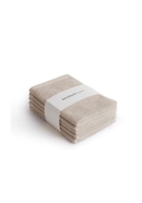 herzbach home - Gästehandtücher Spa 30x50cm 525g/m², Premium-Qualität, 100% Baumwolle, einfarbig - Creme