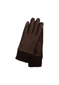 Otto Kessler - Handschuhe, Rauleder, Strick, Unifarben, für Damen - BLACK 001