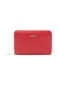 L.CREDI PERLA - Brieftasche, Kunstleder, für Damen - COGNAC