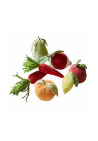 LOBERON - Stoffobst & -gemüse 7er Set Mivola bunt - 
