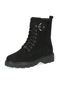 Caprice - Schnürstiefeletten, Leder, Reißverschluss, für Damen - BLACK