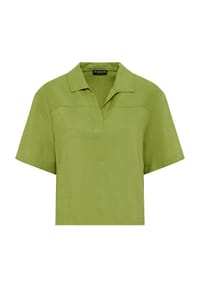 MANGUUN collection - Shirtbluse, Leinenanteil, für Damen - 1 PETROL