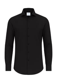 Vercate - Knitterfreies Businesshemd, Bambus, Slim Fit, Langarm, für Herren - blau