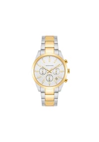 SPEARS & WALKER - Herren Chronograph bicolor Edelstahl bicolor - silber/gelbgold