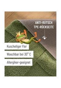 WECONhome Badteppich Davie - Hoch-Tief-Effekt - Badteppich - anthrazit grau