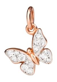 DoDo CHARMS OF NATURE - Damen Anhänger, 375er Gold mit 17 Diamanten, zus. ca. 0,17 Karat - ROSÉGOLD