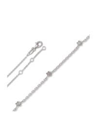 ONE ELEMENT Symbols of Strength - Halskette Rundankerkette aus 925 Silber 45 cm - silber